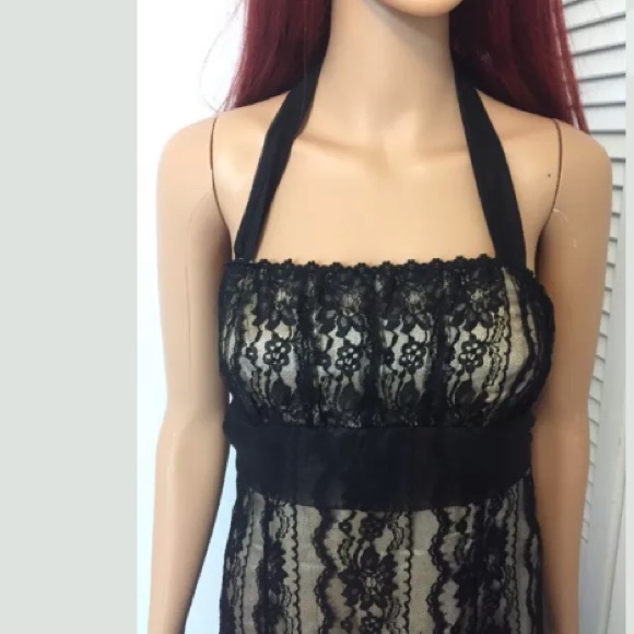 Stunning black and tie dress size 8 - Picture 4 of 9